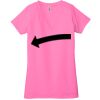 Ladies' Jersey Short-Sleeve Deep V-Neck T-Shirt Thumbnail