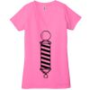 Ladies' Jersey Short-Sleeve Deep V-Neck T-Shirt Thumbnail
