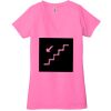 Ladies' Jersey Short-Sleeve Deep V-Neck T-Shirt Thumbnail