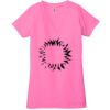 Ladies' Jersey Short-Sleeve Deep V-Neck T-Shirt Thumbnail