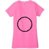 Ladies' Jersey Short-Sleeve Deep V-Neck T-Shirt Thumbnail