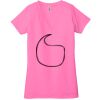 Ladies' Jersey Short-Sleeve Deep V-Neck T-Shirt Thumbnail