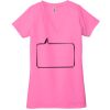 Ladies' Jersey Short-Sleeve Deep V-Neck T-Shirt Thumbnail