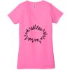 Ladies' Jersey Short-Sleeve Deep V-Neck T-Shirt Thumbnail