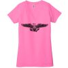 Ladies' Jersey Short-Sleeve Deep V-Neck T-Shirt Thumbnail