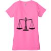 Ladies' Jersey Short-Sleeve Deep V-Neck T-Shirt Thumbnail
