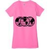 Ladies' Jersey Short-Sleeve Deep V-Neck T-Shirt Thumbnail