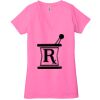 Ladies' Jersey Short-Sleeve Deep V-Neck T-Shirt Thumbnail