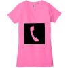 Ladies' Jersey Short-Sleeve Deep V-Neck T-Shirt Thumbnail