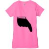 Ladies' Jersey Short-Sleeve Deep V-Neck T-Shirt Thumbnail