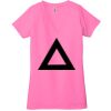 Ladies' Jersey Short-Sleeve Deep V-Neck T-Shirt Thumbnail