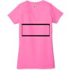 Ladies' Jersey Short-Sleeve Deep V-Neck T-Shirt Thumbnail