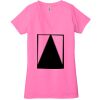 Ladies' Jersey Short-Sleeve Deep V-Neck T-Shirt Thumbnail
