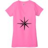 Ladies' Jersey Short-Sleeve Deep V-Neck T-Shirt Thumbnail