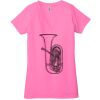 Ladies' Jersey Short-Sleeve Deep V-Neck T-Shirt Thumbnail
