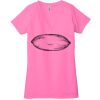 Ladies' Jersey Short-Sleeve Deep V-Neck T-Shirt Thumbnail