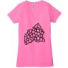 Ladies' Jersey Short-Sleeve Deep V-Neck T-Shirt Thumbnail