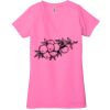 Ladies' Jersey Short-Sleeve Deep V-Neck T-Shirt Thumbnail