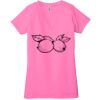 Ladies' Jersey Short-Sleeve Deep V-Neck T-Shirt Thumbnail
