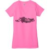 Ladies' Jersey Short-Sleeve Deep V-Neck T-Shirt Thumbnail