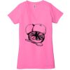 Ladies' Jersey Short-Sleeve Deep V-Neck T-Shirt Thumbnail