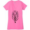 Ladies' Jersey Short-Sleeve Deep V-Neck T-Shirt Thumbnail