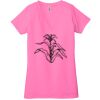 Ladies' Jersey Short-Sleeve Deep V-Neck T-Shirt Thumbnail