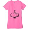 Ladies' Jersey Short-Sleeve Deep V-Neck T-Shirt Thumbnail