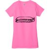 Ladies' Jersey Short-Sleeve Deep V-Neck T-Shirt Thumbnail