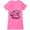 Ladies' Jersey Short-Sleeve Deep V-Neck T-Shirt Thumbnail