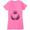 Ladies' Jersey Short-Sleeve Deep V-Neck T-Shirt Thumbnail