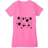 Ladies' Jersey Short-Sleeve Deep V-Neck T-Shirt Thumbnail