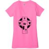 Ladies' Jersey Short-Sleeve Deep V-Neck T-Shirt Thumbnail