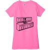 Ladies' Jersey Short-Sleeve Deep V-Neck T-Shirt Thumbnail