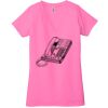Ladies' Jersey Short-Sleeve Deep V-Neck T-Shirt Thumbnail