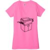 Ladies' Jersey Short-Sleeve Deep V-Neck T-Shirt Thumbnail