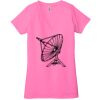 Ladies' Jersey Short-Sleeve Deep V-Neck T-Shirt Thumbnail