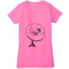 Ladies' Jersey Short-Sleeve Deep V-Neck T-Shirt Thumbnail