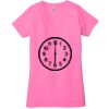 Ladies' Jersey Short-Sleeve Deep V-Neck T-Shirt Thumbnail