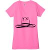 Ladies' Jersey Short-Sleeve Deep V-Neck T-Shirt Thumbnail