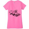 Ladies' Jersey Short-Sleeve Deep V-Neck T-Shirt Thumbnail