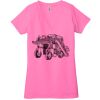 Ladies' Jersey Short-Sleeve Deep V-Neck T-Shirt Thumbnail