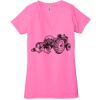 Ladies' Jersey Short-Sleeve Deep V-Neck T-Shirt Thumbnail