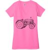 Ladies' Jersey Short-Sleeve Deep V-Neck T-Shirt Thumbnail