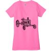 Ladies' Jersey Short-Sleeve Deep V-Neck T-Shirt Thumbnail