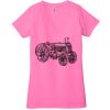 Ladies' Jersey Short-Sleeve Deep V-Neck T-Shirt Thumbnail