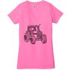 Ladies' Jersey Short-Sleeve Deep V-Neck T-Shirt Thumbnail