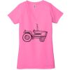 Ladies' Jersey Short-Sleeve Deep V-Neck T-Shirt Thumbnail
