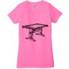 Ladies' Jersey Short-Sleeve Deep V-Neck T-Shirt Thumbnail