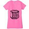 Ladies' Jersey Short-Sleeve Deep V-Neck T-Shirt Thumbnail
